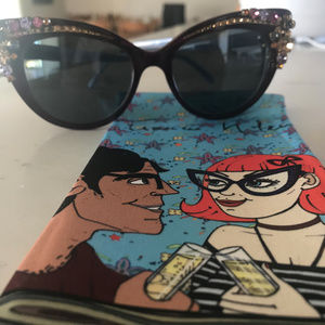 EUC Francis Klein LOTUS Frames Swarovski Crystals